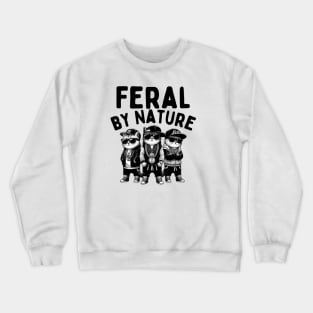 Feral By Nature Cats Crewneck Sweatshirt